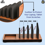 GKD Laptop Stand, Tablet Stand, Mobile, and Power Bank, All in One Multi Device Charging Station and Organizer, Laptop Stand Holder