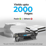 Foxin FTC 12A Laser Printer Toner Cartridge Compatible with HP 1020, M1005, 1018, 1010, 1012, 1015, 1022, 1022N, 1022NW, 3015, 3020, 3030, 3050, 3050Z