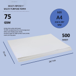 Cubic A4 75gsm Copier Paper - 500 Sheets, Pack of 3