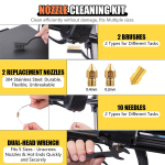 Serplex® 3D Printer Tool Kit with Storage Bag, Includes Scrapers, Tweezers, Pliers, Brushes, Nozzle Cleaning Tools, Wrenches &More, 3D Printer Repair