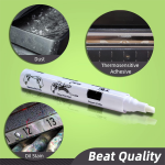 BEEKAY 2 Pc Universal Thermal Print Head Cleaning Pen Maintenance Cleaning Kit Printhead Cleaner Dust Stain Remover Pen for Thermal Label Printer