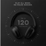 Noise Newly Launched Airwave Max XR Wireless Over-Ear Headphones with 120H Playtime, ANC, HFA Tech, Spatial Audio, Dual Pairing,BT V6.0(Pearl Beige)