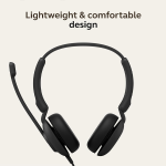 Jabra Evolve 10, On Ear Noise Cancellation Mic with Fully Adjustable Boom Arm and USB-A Connectivity Stereo Headset