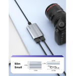 Lemorele Video Capture Card USB C 3.0 with 4K HDMI Loop-Out, HDMI Capture Card for Live Streaming Game Recorder Device, Compatible with Windows Linux