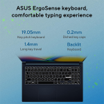 ASUS Vivobook 15, Smartchoice,Intel Core i5 13th Gen 13420H,16GB RAM, 512GB SSD, FHD 15.6",Windows 11, Office Home 2024, Quiet Blue