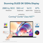 ASUS Zenbook 14, Smartchoice, Intel Core Ultra 5 Series 2,16GB RAM,1TB SSD,3K OLED 14", Touchscreen, Win 11, Office Home 2024,Blue