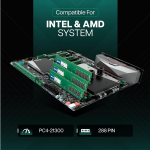 Geonix Desktop RAM, 8 GB DDR4, Frequency-2666 Mhz, (8x2) IC, 288 Pin