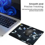 Ant Esports Prism Mouse Pad with Anti-fray Stitching, Waterproof Surface & Non-Slip Rubber Base with Stitched Edges Gaming Mouse Mat for Laptop