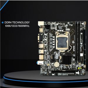 Geonix GX-H61 DDR3 Motherboard | 2.0 USB | Support M.2 and NVMe SSD | LGA 1155 Support Intel 2nd and 3rd Gen CPU | DDR3 RAM