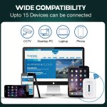 4G LTE Portable WiFi Dongle Hotspot – Up to 300Mbps High-Speed Internet, 4000mAh Battery with 20 Hours Backup, Connect Up to 10 Devices, Supports All