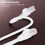 Zebronics Cat 6 Ethernet Cable, 10 Gbps, 1.5 Meter, UTP, RJ45 LAN Cable, for Routers, POE Switch, IP Phones, PC & Laptops (PC4PCAT6, 1.5M)