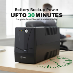 EVM EPS720 600VA/360W Line Interactive UPS – Backup Power for PC, CCTV, WiFi Router & DVR/NVR, Wide Input 140–300V AC, Pure Sine Wave Output