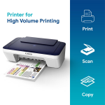 Canon PIXMA MG2577s All in One (Print, Scan, Copy) Inkjet Colour Printer for Home
