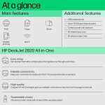 HP Deskjet 2820 WiFi Colour Printer - Print/Scan/Copy Ideal for Home