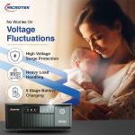 Microtek iMerlyn Advanced Digital Inverter/UPS Models for Home, Office & Shops -(850-12V)