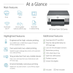 HP Smart Tank 720 All-in-One Auto Duplex WiFi Colour Printer, Print, Scan & Copy for Office