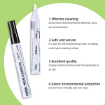 BEEKAY 2 Pc Universal Thermal Print Head Cleaning Pen Maintenance Cleaning Kit Printhead Cleaner Dust Stain Remover Pen for Thermal Label Printer