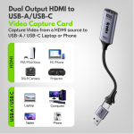 SpinBot Envisage Full HD Video Capture Card | 4K HDMI to USB3.0 1080p/ 60FPS | Capture Card for Gaming, Streaming, Broadcast and Video Recording