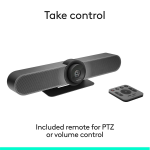 Logitech MeetUp HD 100x Optical Zoom Video and Audio Conferencing System for Small Meeting Rooms